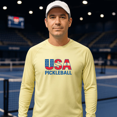 USA Pickleball Performance Shirt – Short Sleeve, Long Sleeve & Hoodie